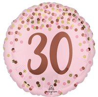 Anagram Foil Balloon Pretty Pink 30th Birthday 18