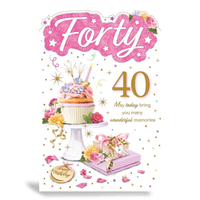 Prelude Platinum C75 Birthday Age 40 6pk