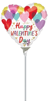 Anagram Valentine Hearts 9" Foil Balloon