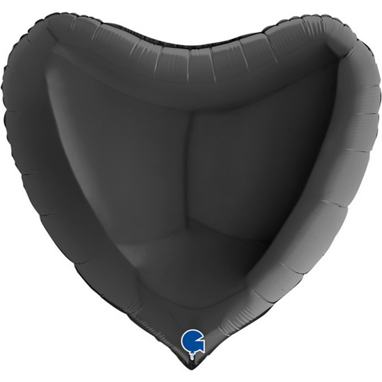 Grabo Foil Balloon Black Heart 36"