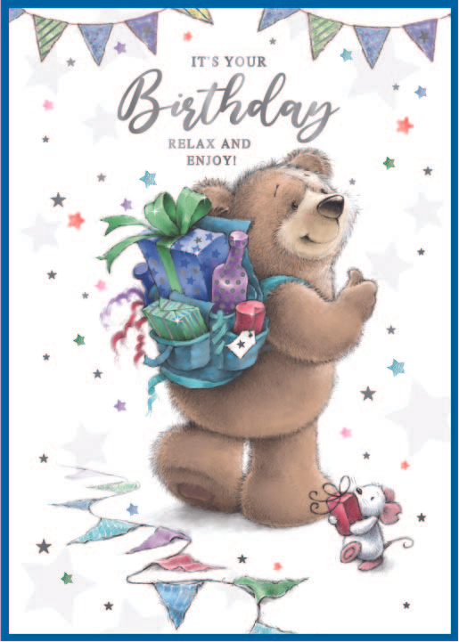 Simon Elvin 6 Pack Cards C90 Birthday Open