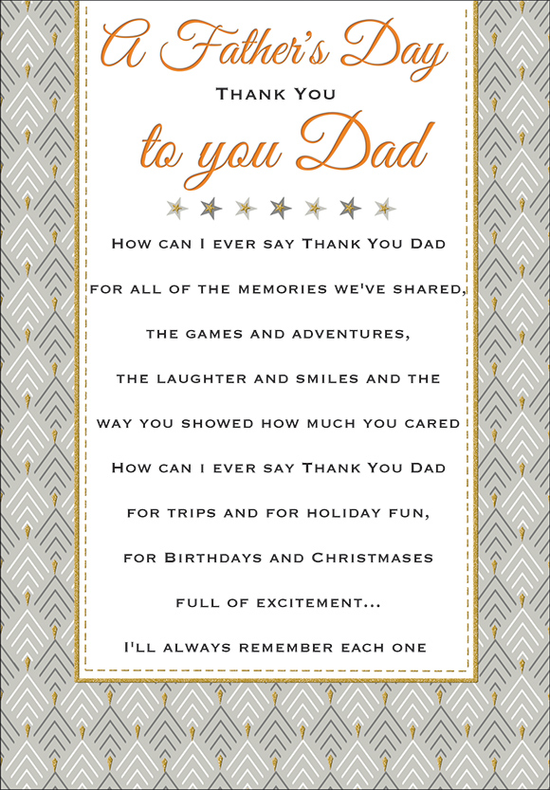Regal 6 Pack Cards M2 Father's Day Dad