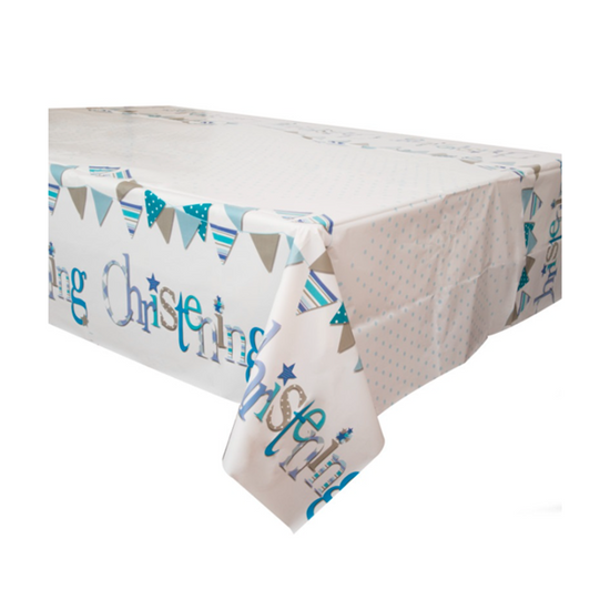 Unique Tablecover Blue Christening 54" x 84