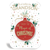 Prelude 6 Pack Cards C75 Christmas Grandson Bauble