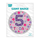 Big Badges Age 5 Female 6pk