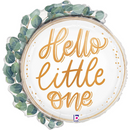 Grabo Hello Little One Wreath 26" Foil Balloon