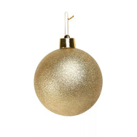 Glitter Shatterproof Bauble Gold 20cm
