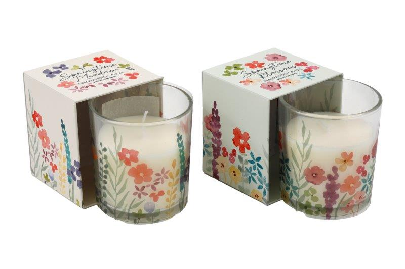 Candle 7x7.5cm Spring Boxed (Design May Vary)