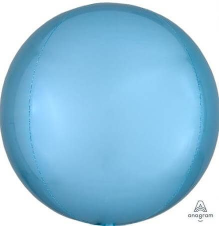 Anagram Pastel Blue 15" Orbz Foil Balloon