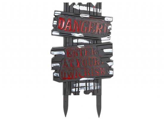 PMS International Danger Sign 28x53cn