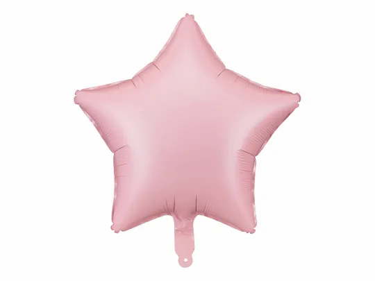 PartyDeco Foil Balloon Matte Pink Star 19