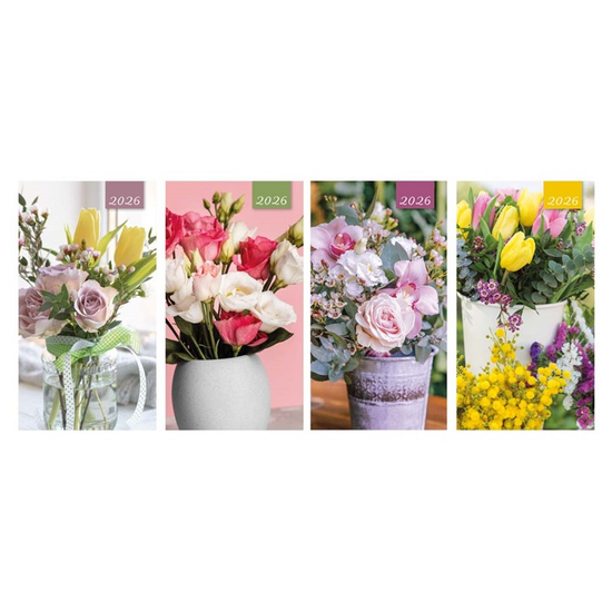 Diary Slim 2WTV Floral 2027 24pk