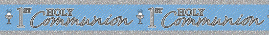 Tiger Feet Banner 1st Holy Communion Blue 2.6M 6pk