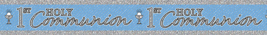 Tiger Feet Banner 1st Holy Communion Blue 2.6M 6pk