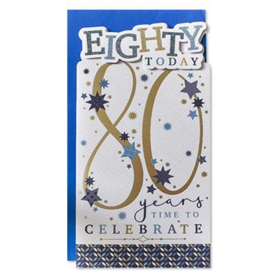 Prelude Platinum C55 Birthday Age 80 6pk