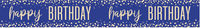 Unique Banner Bright Confetti Birthday Navy 9ft