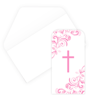 Unique 12 Pack Money Wallet Pink Holy Cross