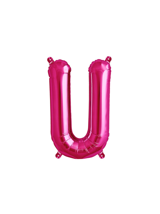 Northstar Foil Balloon Magenta 16" Letter U
