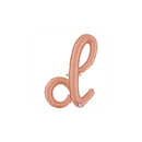 Grabo Foil Balloon Rose Gold 14" Letter D