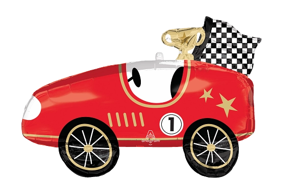 Anagram Foil Balloon Supershape Race Car 31