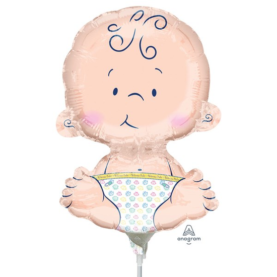 Anagram Foil Balloon Welcome Baby (Loose) 10"
