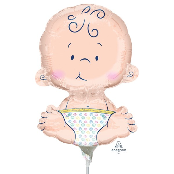 Anagram Foil Balloon Welcome Baby (Loose) 10"