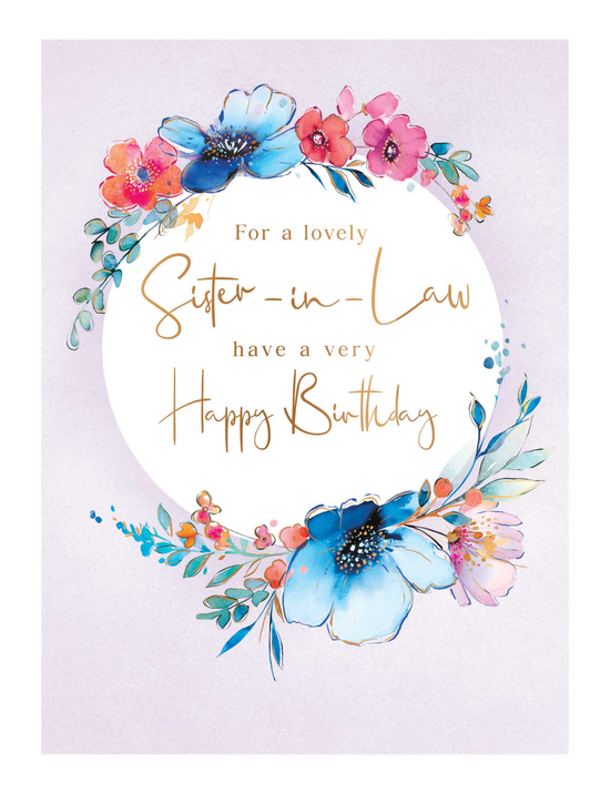 Regal 6 Pack Cards 8x6 Birthday Sister-In-Law