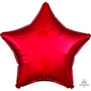 Anagram Foil Balloon Metallic Red Star 18"