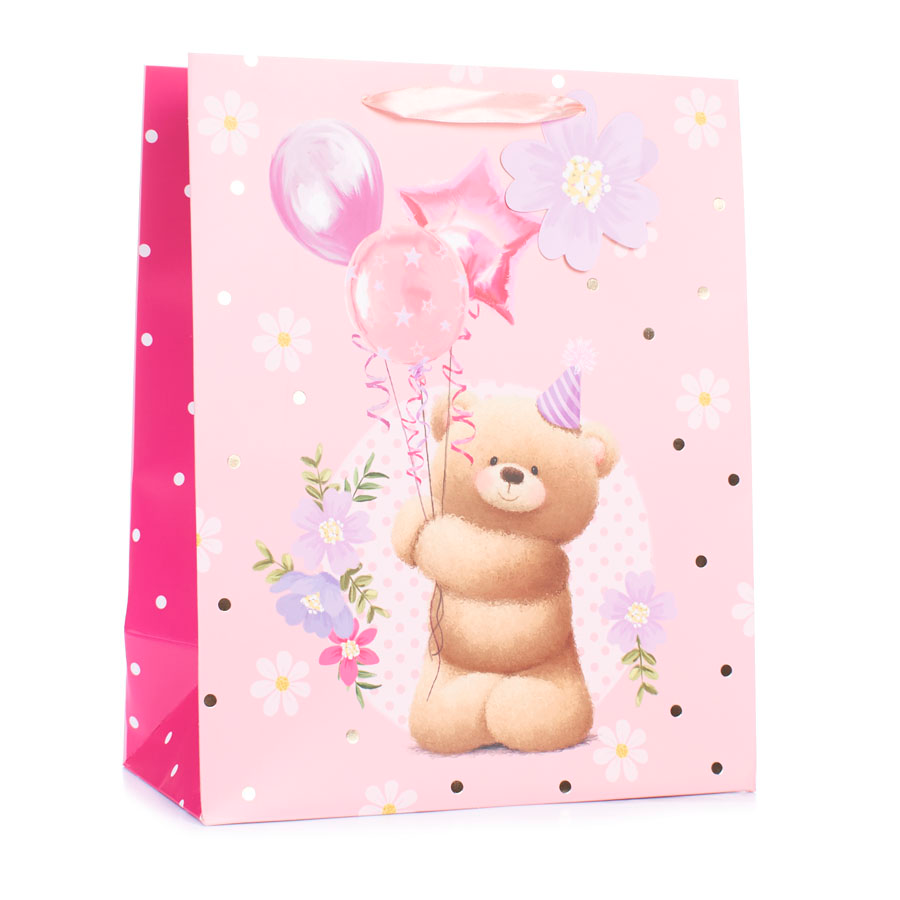 Tiger Feet Gift Bag Bear Balloons Extra Large 6pk