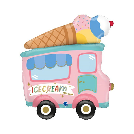 Foil Balloon 29" 60's Style Ice Cream Van
