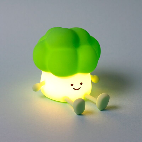Foodiemals Night Light & Stand Broccoli