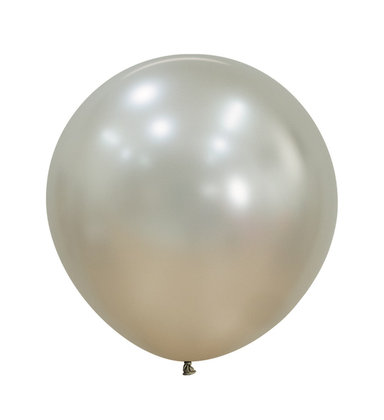 Sempertex Silk Cream Pearl 24" Latex Balloons 3pk