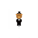 Groom Bear Mini Shape 14" Foil Balloon