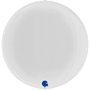 Grabo Foil Balloon White Globe 15"