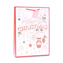12pk Extra Large Portrait Gift Bags Text