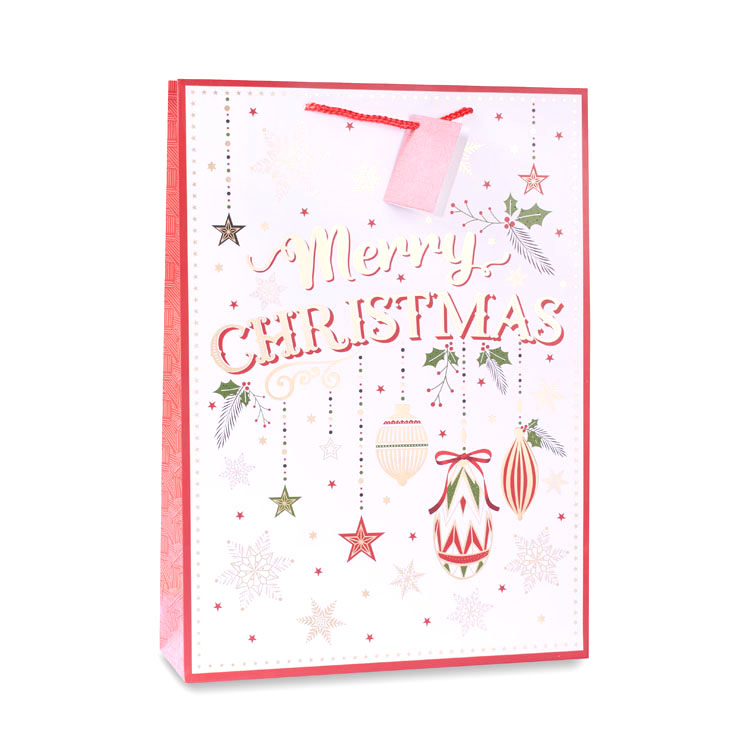 12pk Extra Large Portrait Gift Bags Text
