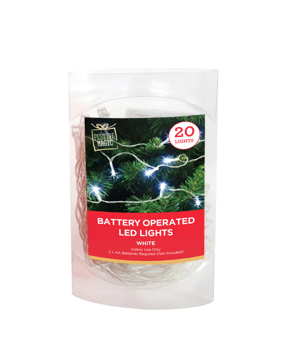 LED String Lights Cold White 20pk