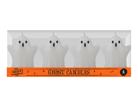 Gem Imports 4 Pack Candle Spooky Ghost