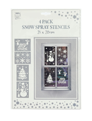 Uncle Bills 4 Pack Snow Stencil