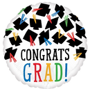 Anagram Foil Balloon Hats Off Grad 17