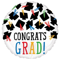 Anagram Foil Balloon Hats Off Grad 17