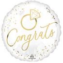 Anagram Congrats Diamond Ring 18" Foil Balloon