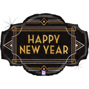 Foil Blln Shape Art Deco New Year