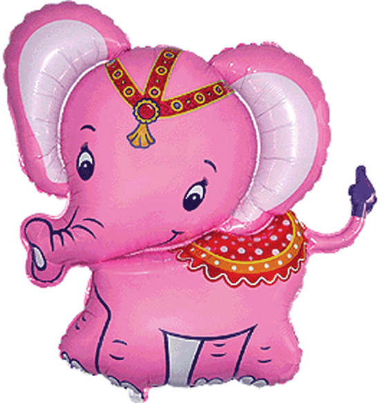 Elephant Jumbo Foil Balloon 34