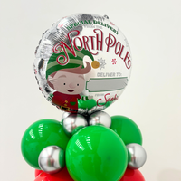 Elf Special Delivery Personalise 18" Foil Balloon