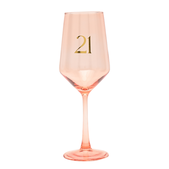 Widdop Wine Glass Confetti Age 21