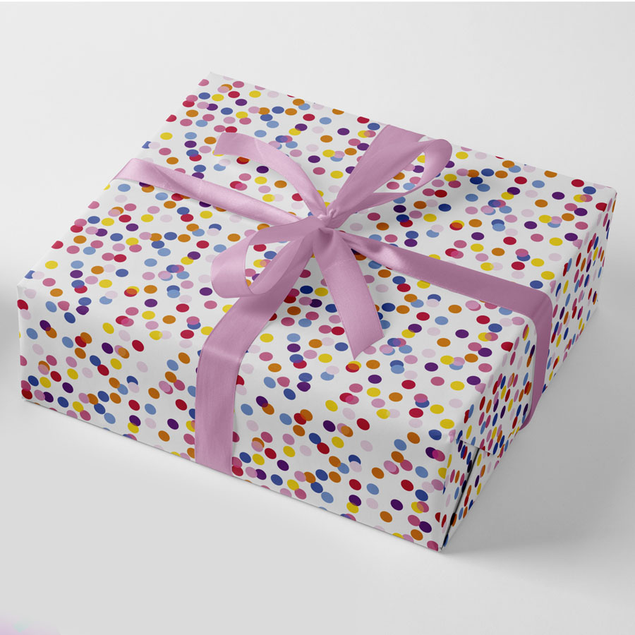 24pk Giftwrap Dots Open + 12 FREE Tags