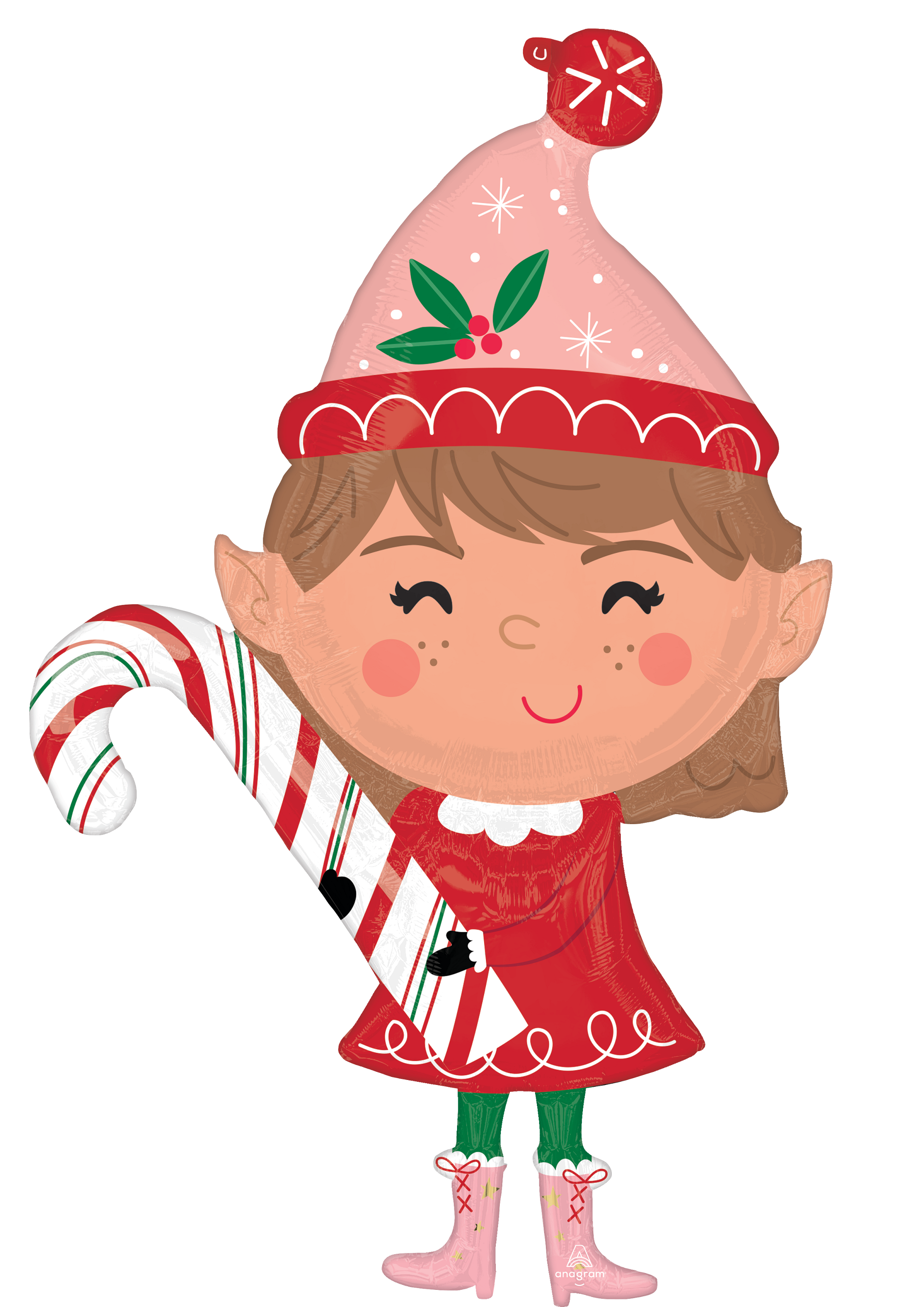 Anagram Merry Christmas Elf 30" Foil Balloon
