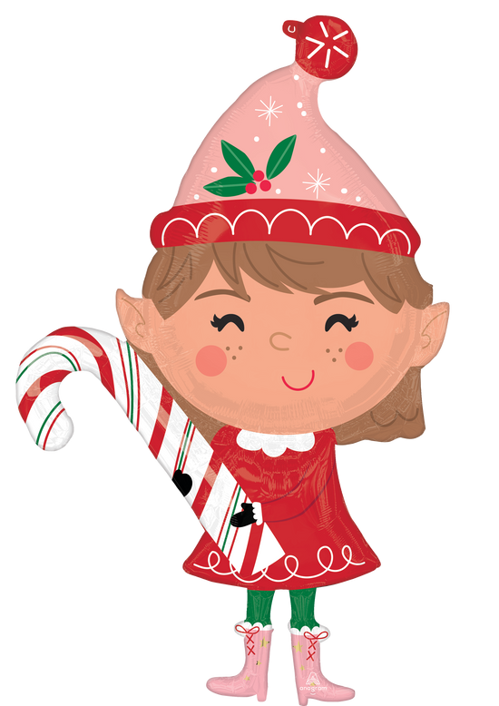 Anagram Merry Christmas Elf 30" Foil Balloon