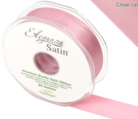 Eleganza Satin Ribbon Pink 25mm x 20m
